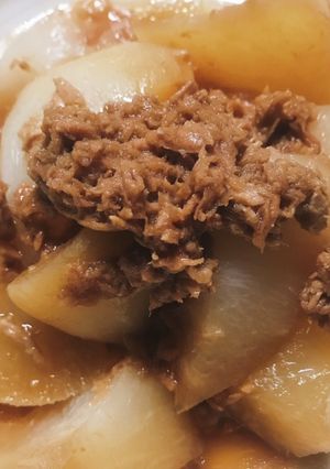 丸大根とツナの煮物〜圧力鍋使用〜-レシピのメイン写真
