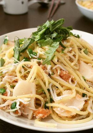 明太子とシラスの和風パスタ-レシピのメイン写真