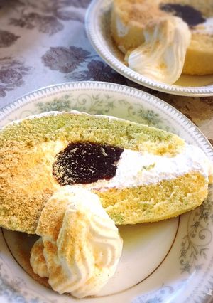 きな粉香る♡あんこと生クリームのケーキ-レシピのメイン写真