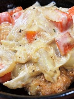 唐揚げとたこ焼きのシュクメルリ-レシピのメイン写真