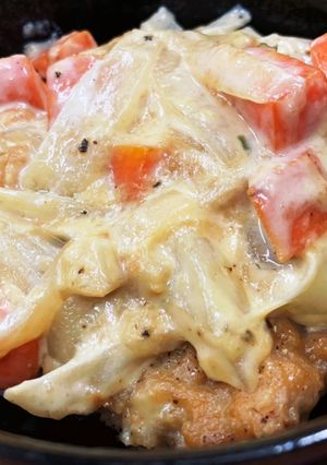唐揚げとたこ焼きのシュクメルリ-レシピのメイン写真