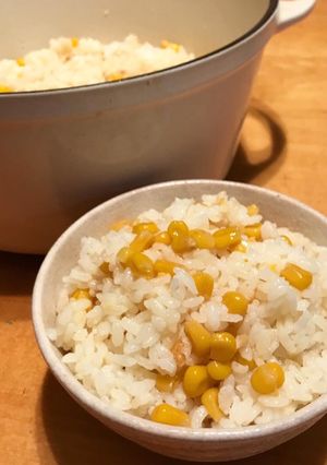 昆布香る☆バターコーンごはん-レシピのメイン写真