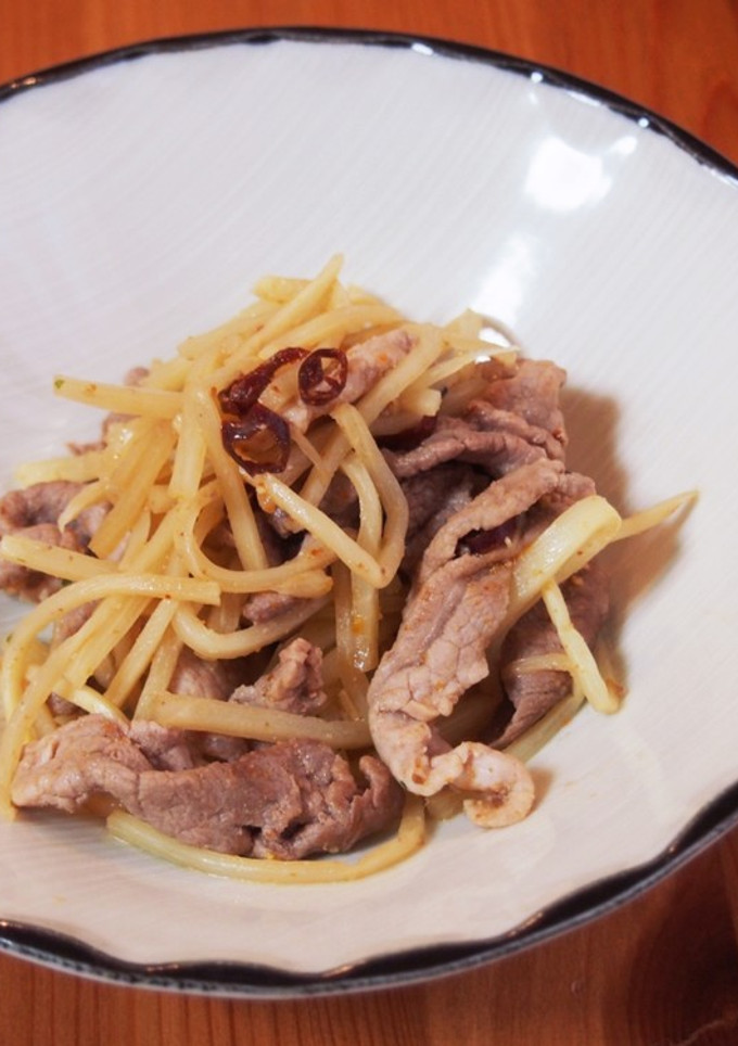 豚肉と筍の旨辛炒め-レシピのメイン写真