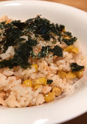バターコーンごはんで！鮭コーンまぜごはん-レシピのメイン写真