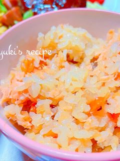 簡単!鮭の炊き込みご飯-レシピのメイン写真