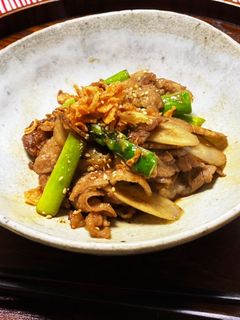 ●牛肉とごぼうのすき焼き風炒め●-レシピのメイン写真