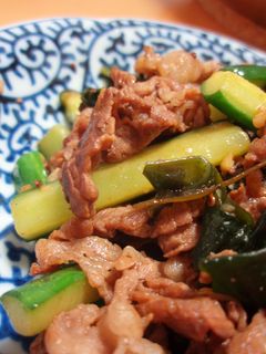簡単うまい牛肉わかめきゅうりの炒め物☆-レシピのメイン写真
