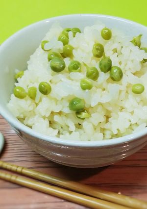 スナップエンドウ❤バター入り✨豆ごはん-レシピのメイン写真