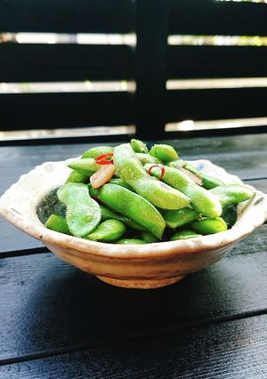 お酒がススム★冷凍枝豆のにんにく炒め-レシピのメイン写真