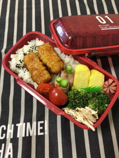 男子中学生弁当2/20イカ天ぷら弁当-レシピのメイン写真