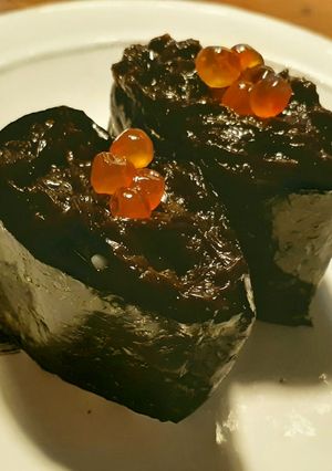 ブラックロール　生海苔あっさり煮軍艦巻き-レシピのメイン写真