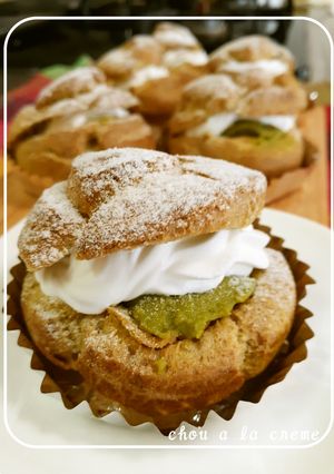 抹茶のシュークリーム♡-レシピのメイン写真