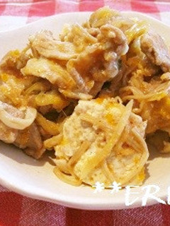 チーズのせ!豚キムチの肉豆腐~♪♪-レシピのメイン写真