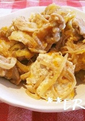 チーズのせ！豚キムチの肉豆腐～♪♪-レシピのメイン写真