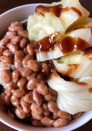 野菜もりもり！納豆キャベツ丼-レシピのメイン写真