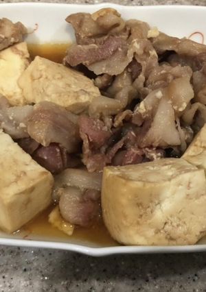 ポリ袋で作る簡単肉どうふ-レシピのメイン写真