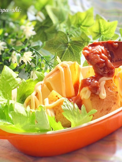 じゃがバターに燻製マヨとマグロの酒盗-レシピのメイン写真