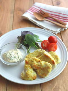 鶏むね肉のカレー風味ねぎマヨソース-レシピのメイン写真