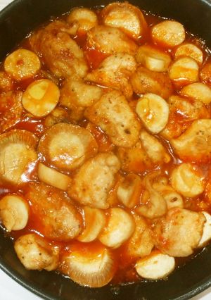 エリンギ鶏チリ♪簡単ミネラル漢方食養生-レシピのメイン写真