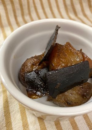 昆布の佃煮の消費に◆蒟蒻と佃煮の甘辛煮◆-レシピのメイン写真
