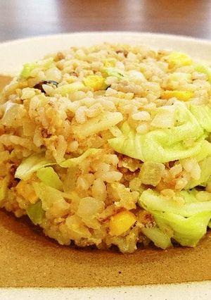 焼きそばソースでキャベ炒飯♪-レシピのメイン写真