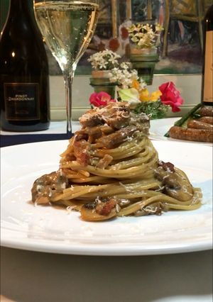 大人のキノコのクリームパスタ♡♡-レシピのメイン写真