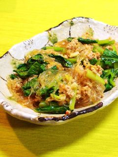 春雨と小松菜の炒め煮☆マーボー風-レシピのメイン写真