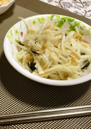 結構美味♡大根となめたけの和え物-レシピのメイン写真