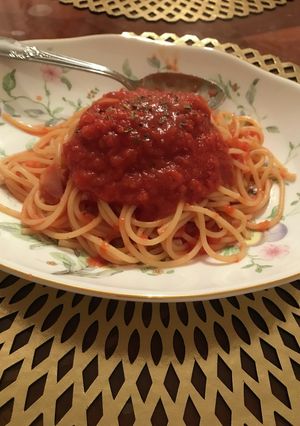 さんま缶de☆トマトパスタ-レシピのメイン写真