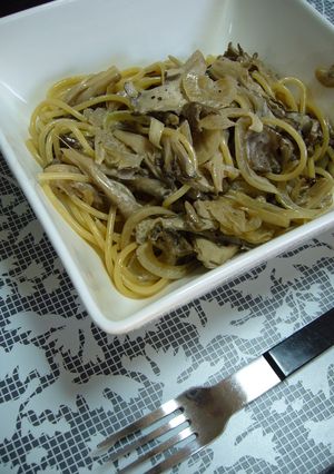 秋の味覚☆簡単に舞茸のクリームパスタ-レシピのメイン写真