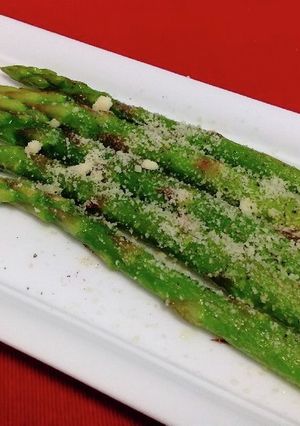 アスパラガスのパルメザンチーズがけ-レシピのメイン写真