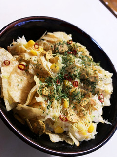 超簡単キャベツとポテチのガーリック丼-レシピのメイン写真