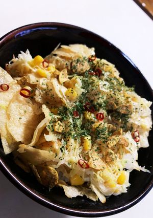 超簡単キャベツとポテチのガーリック丼-レシピのメイン写真