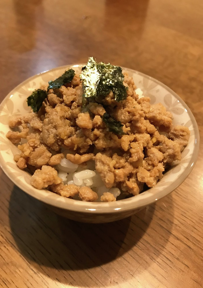 ３食材　簡単　ひき肉そぼろ　生姜焼き-レシピのメイン写真