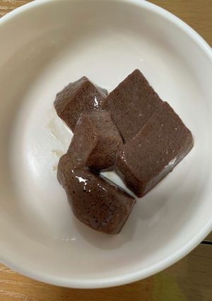 ◯ミルクココアのくず餅風◯嚥下食-レシピのメイン写真