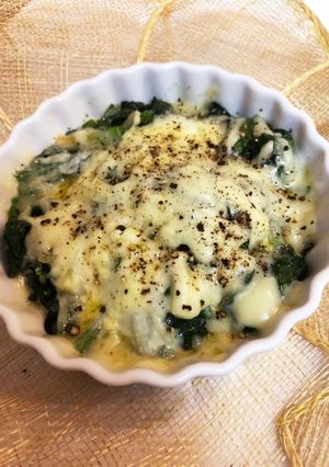 レンジで簡単☆ほうれん草のコンソメチーズ-レシピのメイン写真