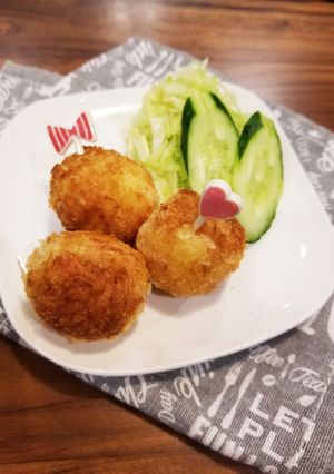 じゃがいもとハムだけのコロコロコロッケ-レシピのメイン写真