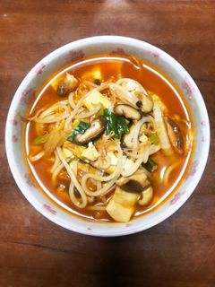 キムチ味の鍋うどん-レシピのメイン写真