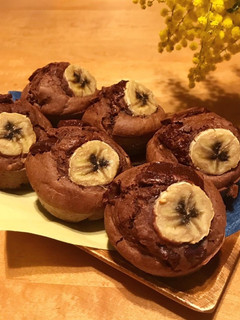 HMで簡単☆マフィン/チョコバナナ-レシピのメイン写真