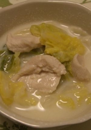 白菜と鶏肉のクリーム煮-レシピのメイン写真