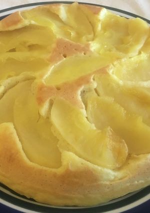 HMで作る薄切りリンゴ2層のパンケーキ-レシピのメイン写真