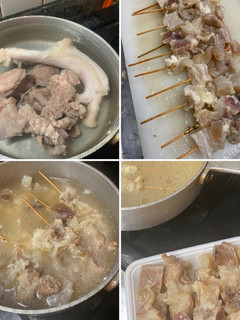生アキレス腱と 牛すじ肉で おでん牛筋串-レシピのメイン写真