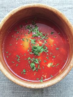 ヨーグルトでトマトスープ(ダイエット)-レシピのメイン写真