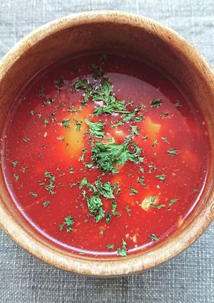 ヨーグルトでトマトスープ（ダイエット）-レシピのメイン写真