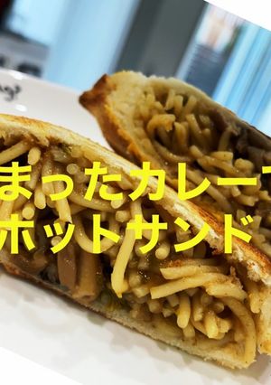 簡単あまったカレーでホットサンド-レシピのメイン写真