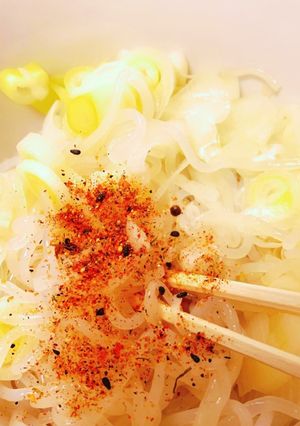 糸こんにゃく麺　超簡単シンプルヘルシー-レシピのメイン写真