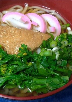 春の菜の花きつねうどん☆-レシピのメイン写真