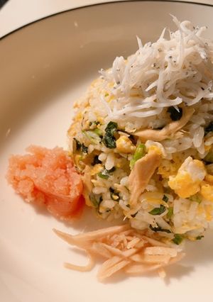 基本チャーハン(ツナ缶＋しらす+明太子)-レシピのメイン写真