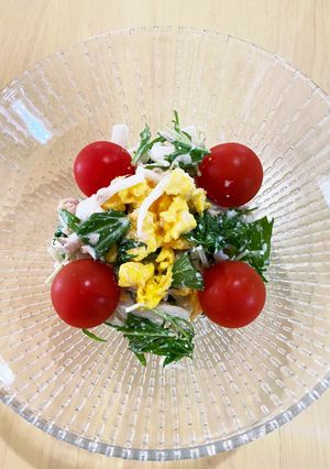 大根と水菜のツナマヨサラダ-レシピのメイン写真