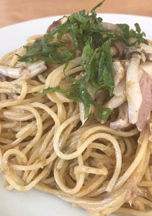 ごはんですよ！で☆ツナとキノコのパスタ-レシピのメイン写真